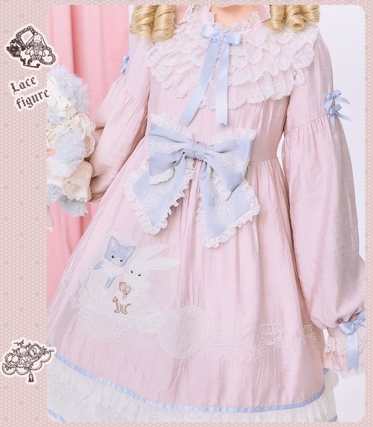 【再販・受注予約12/23まで】Lace Figure アップリケワンピース