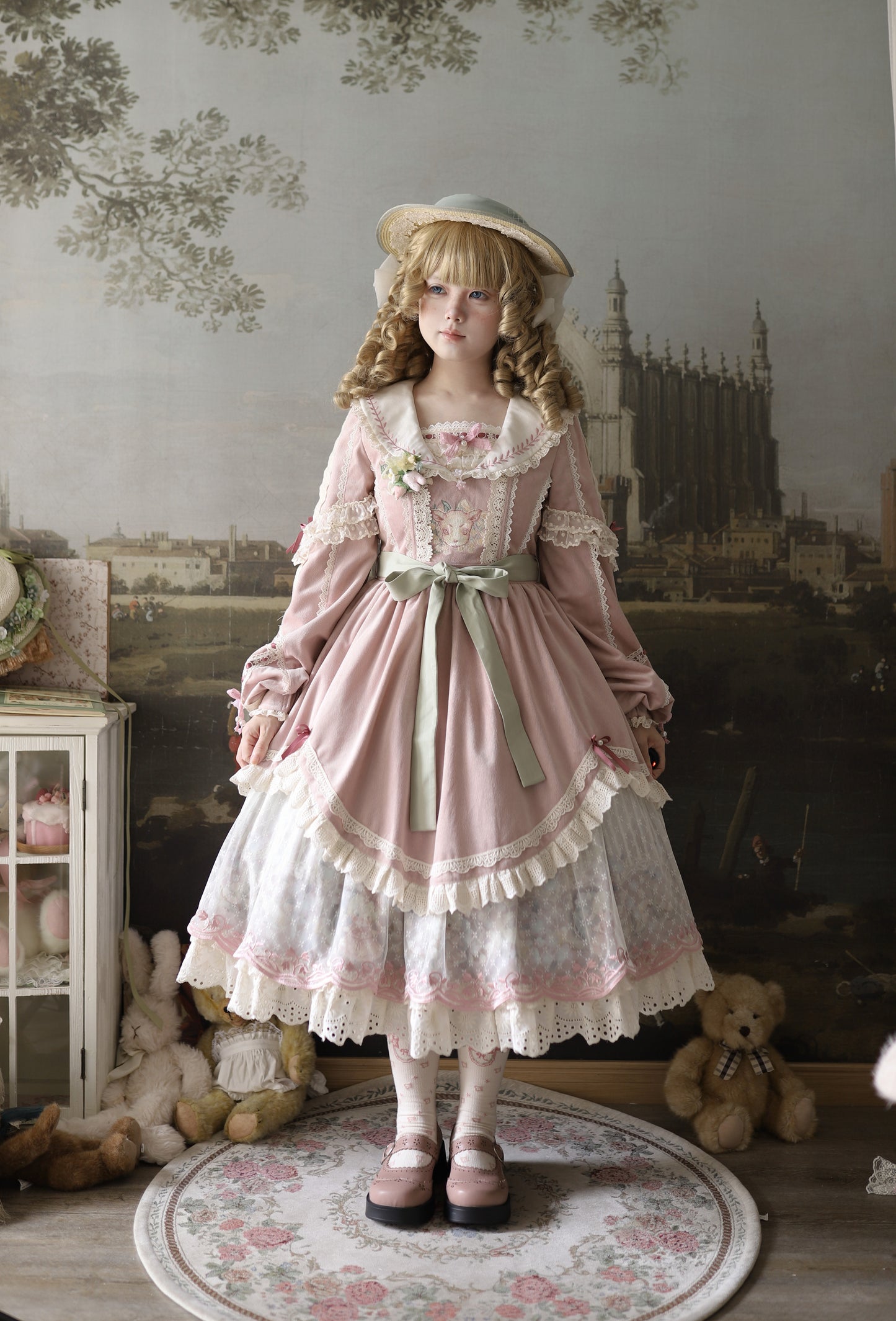 【受注予約12/30まで】Convallaria and  Little Sheep 長袖ワンピース