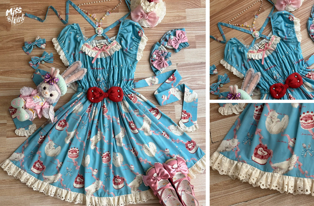 【 予約販売】Sweet Cherry Cat ワンピース
