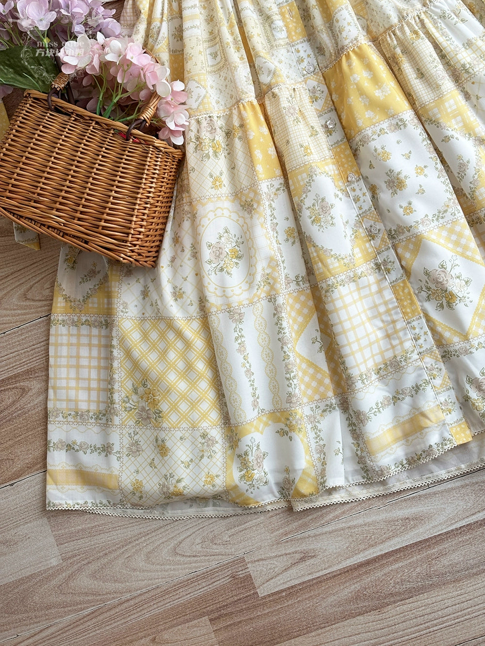 【予約販売】Pathwork Garden カントリー風半袖ワンピース