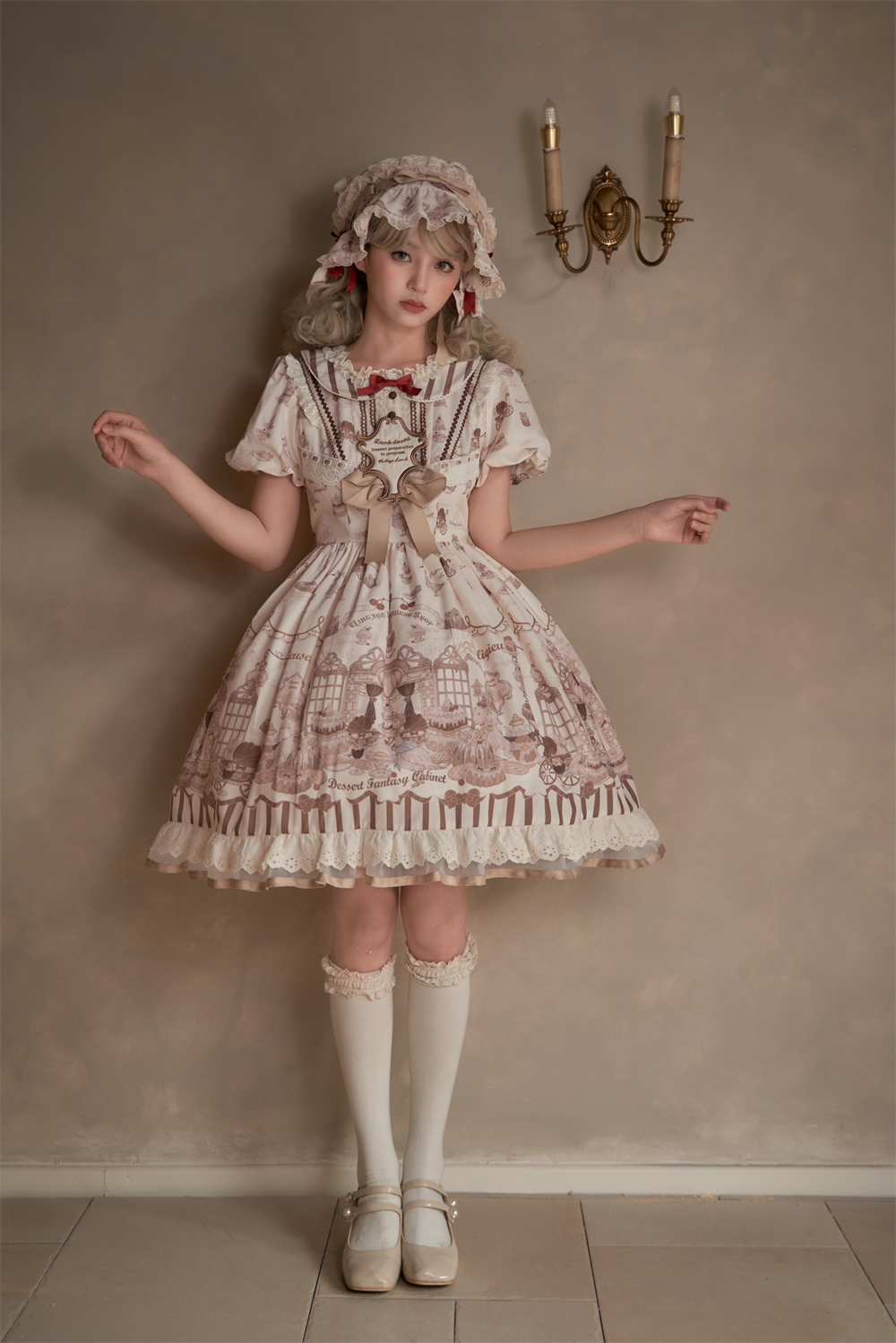 Antique Dessert Room 半袖ワンピース