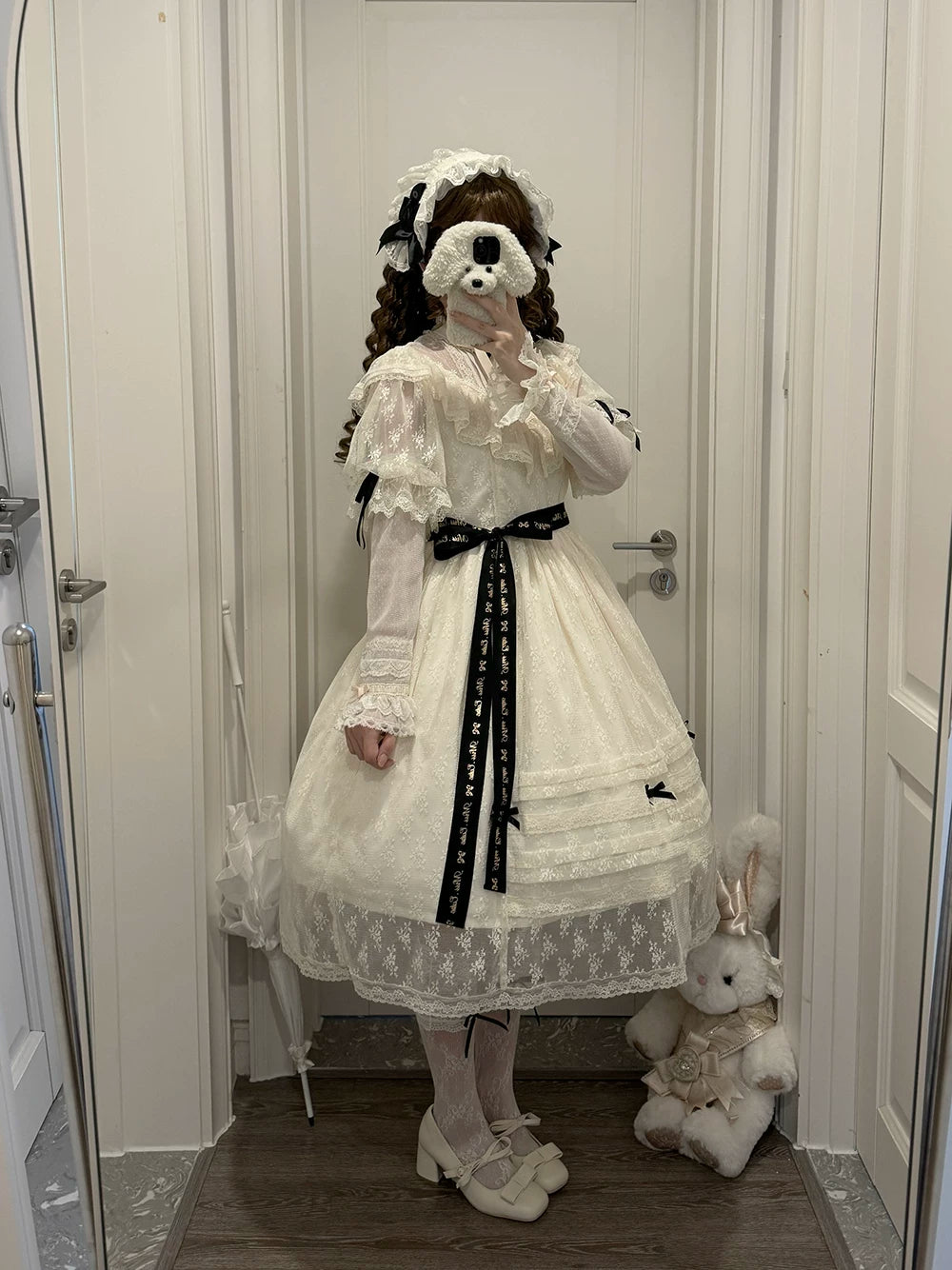 【受注予約10/13まで】Dream Lace クラシカル半袖ワンピース