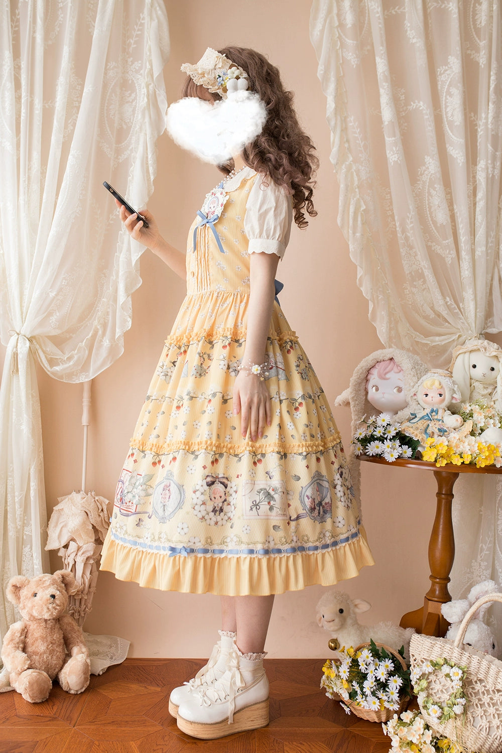 [Pre-orders available until 2/19] Sweetie Sheep Print Jumper Skirt
