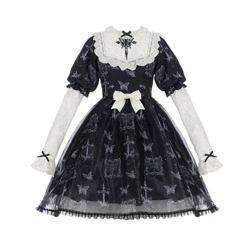 黒蝶2wayワンピース – ロリータファッション通販RonRon 黒蝶2wayワンピース – ロリータファッション通販RonRon