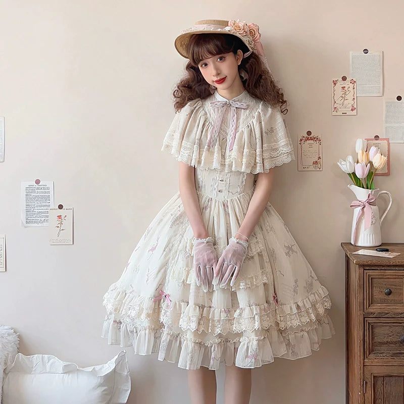 Edwardian クアドラプルリボンワンピース