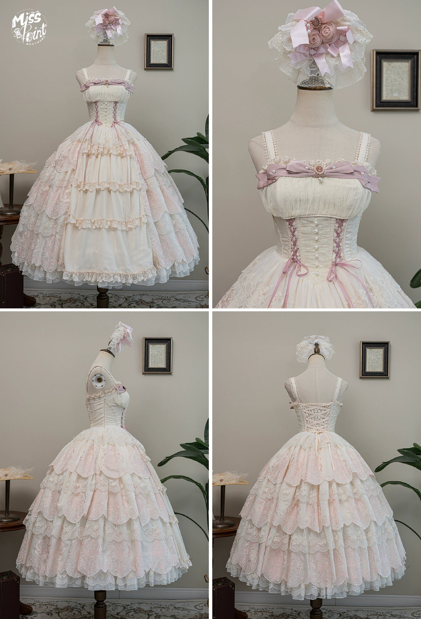 【受注予約9/25まで】Noble Garden 刺繍ジャンパースカート