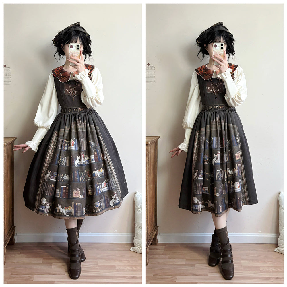 【受注予約11/6まで】German Bookcase ジャンパースカート