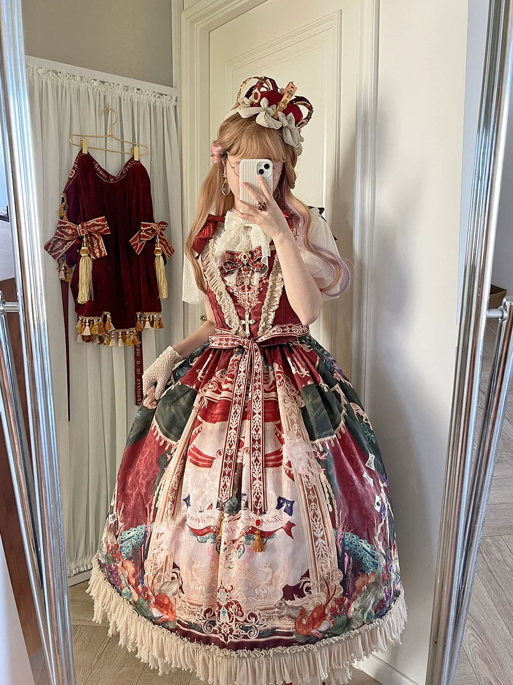 【受注予約4/8まで】Wanhua Mirror 西洋貴族風ジャンパースカート