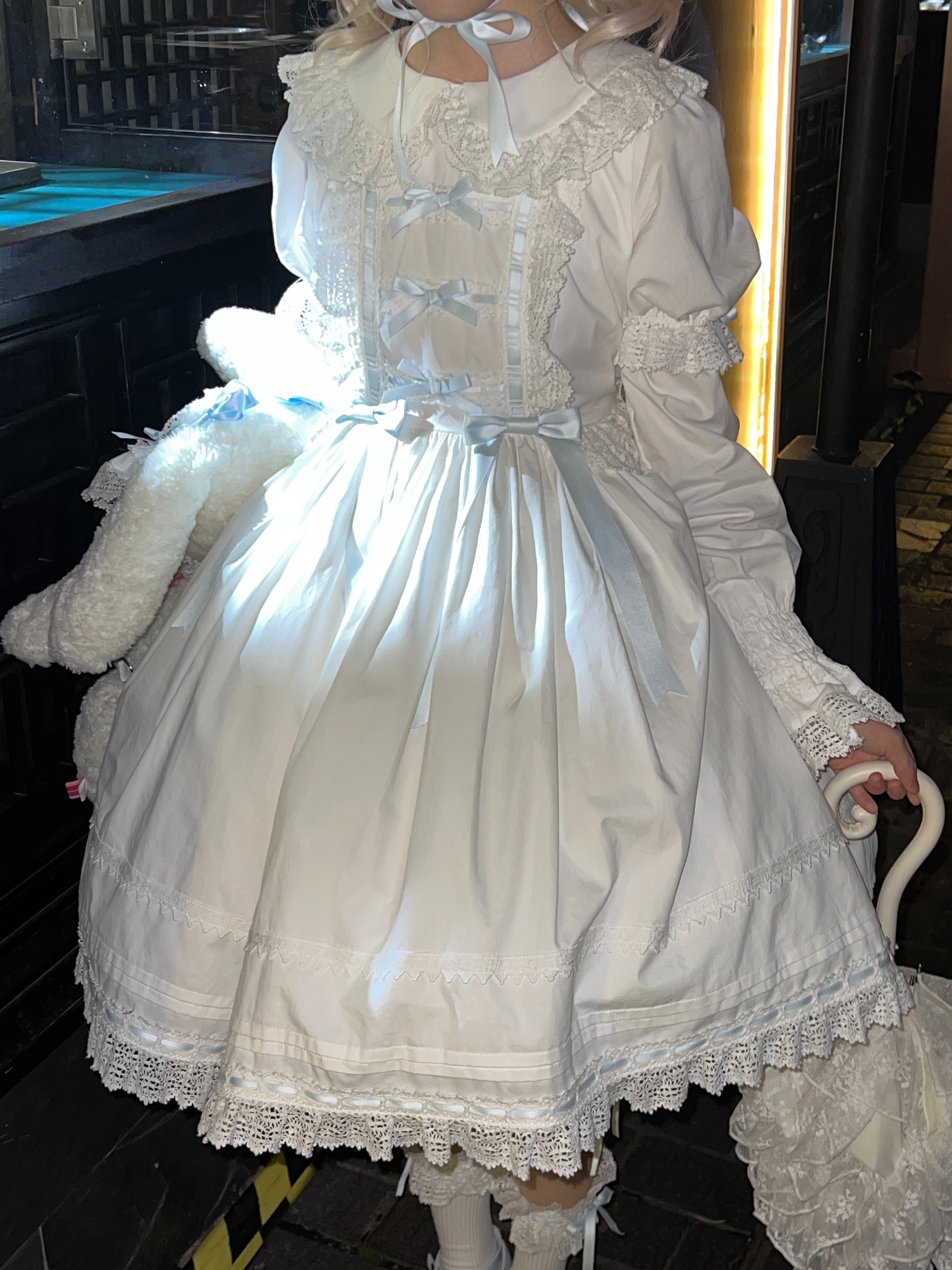 【受注予約5/21まで】Laura's Doll 付け袖付ワンピース・全5色