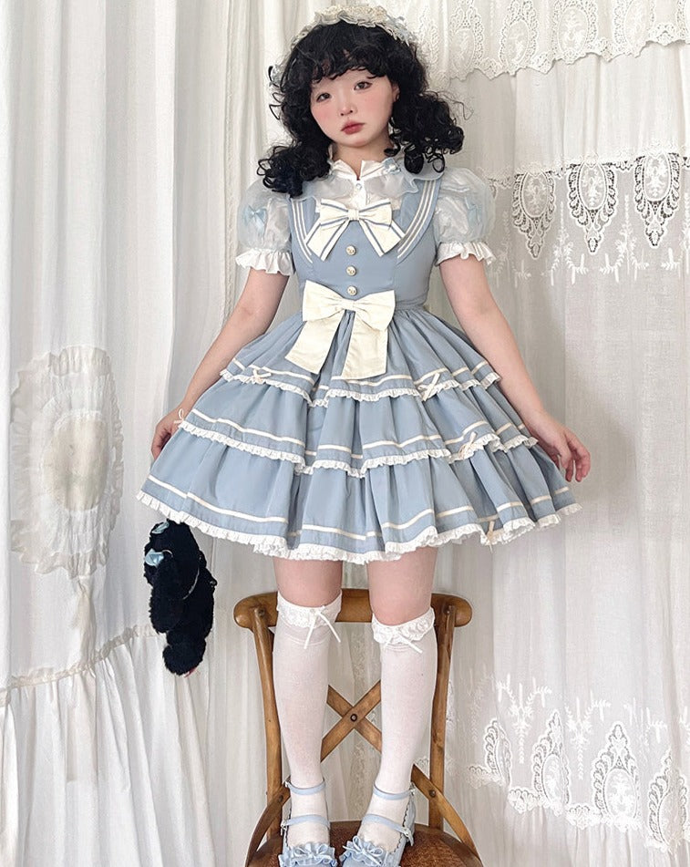 In the Sea Breeze marine style jumper skirt