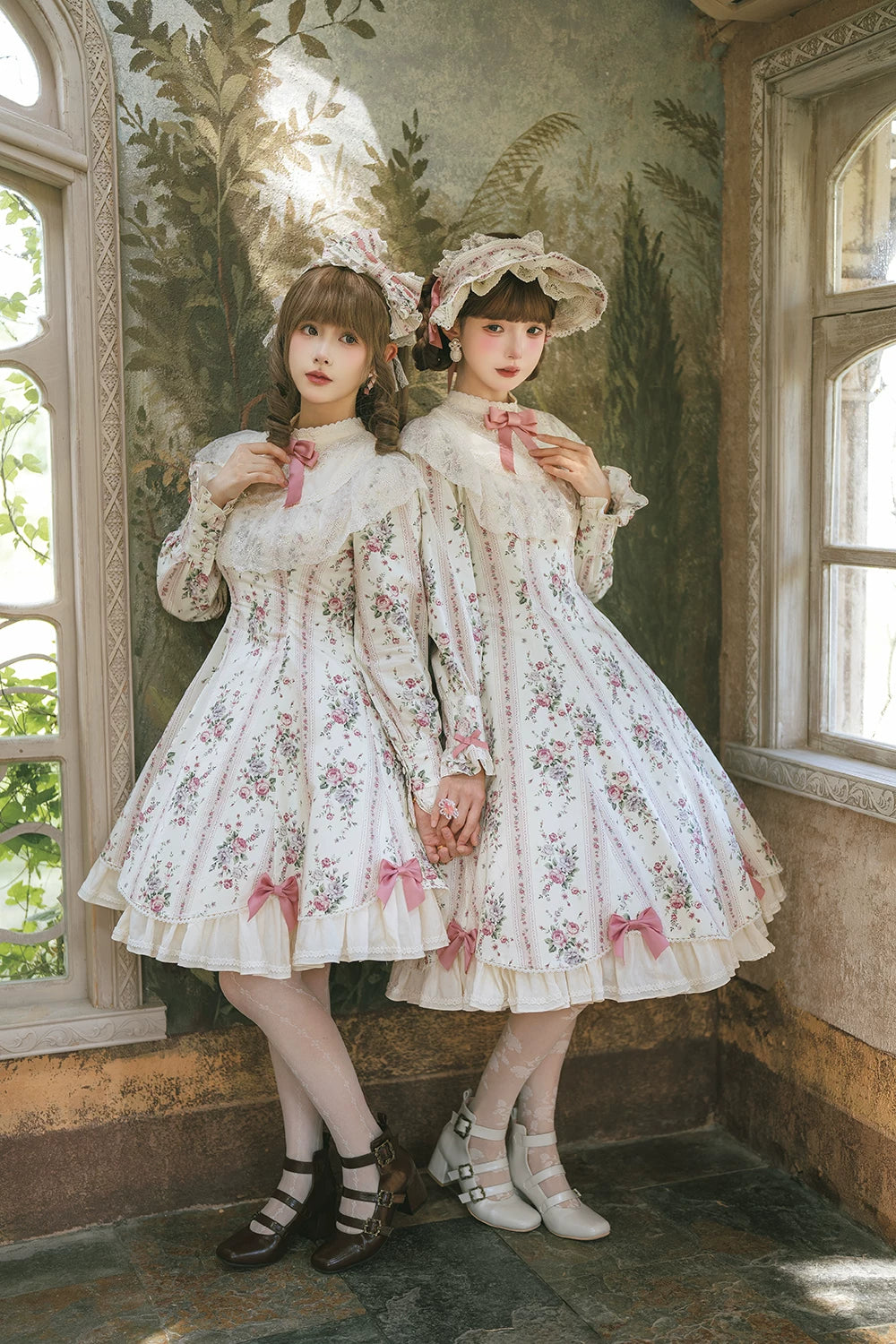【受注予約10/20まで】Susan Garden クラシカル長袖ワンピース・ロング丈