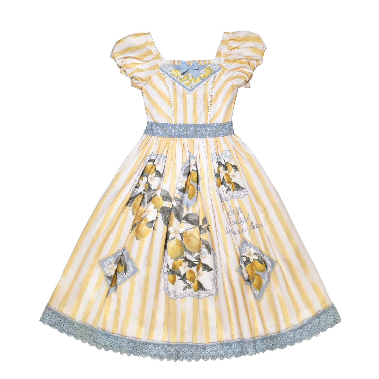 [Sales period ended] Lemon Island short sleeve dress