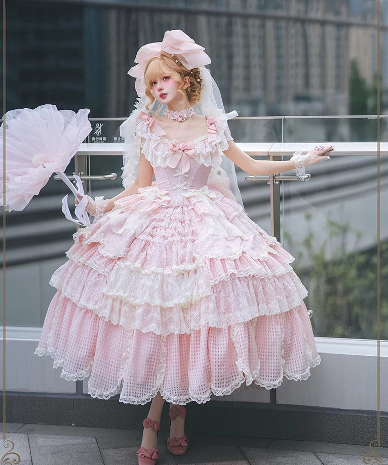 【受注予約7/8まで】Sugar Frost Princess ラグジュアリードレス・ピンク