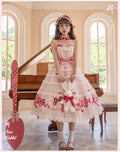 【受注予約6/11まで】Bow Rabbit ティアードジャンパースカート