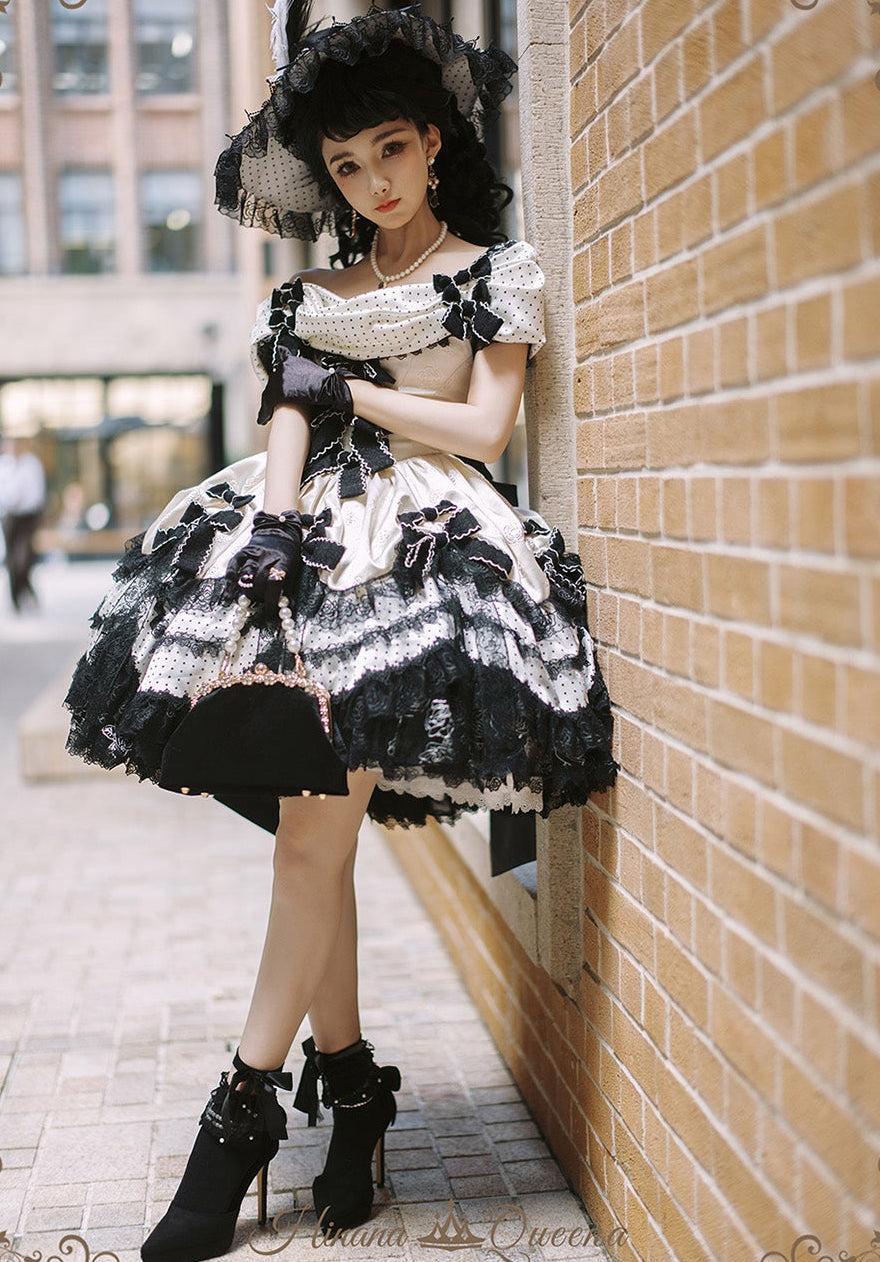 【受注予約11/23まで】The Nightingale of Paris モノトーンドレス・ショートタイプ