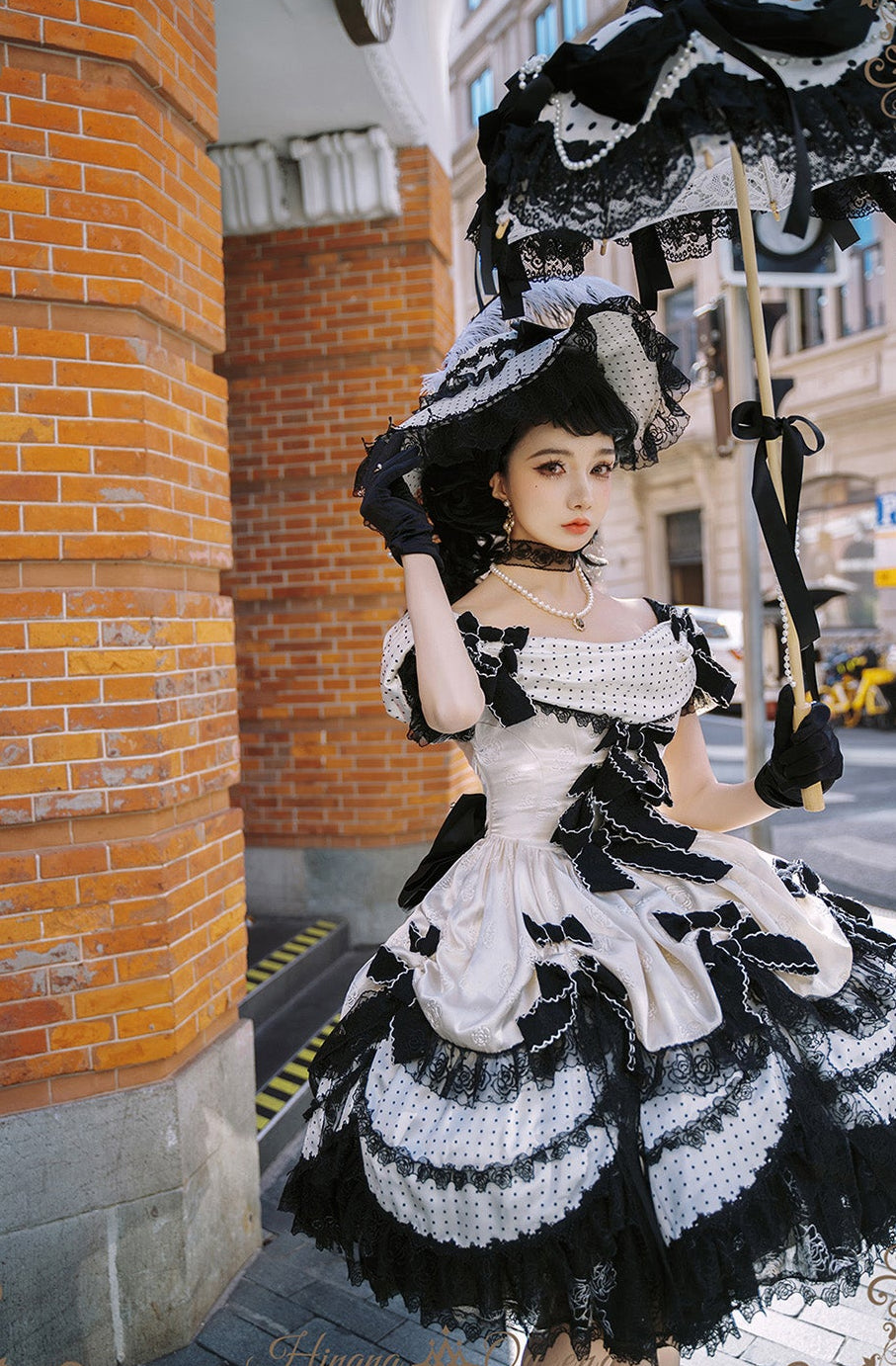 【受注予約11/23まで】The Nightingale of Paris モノトーンドレス・ショートタイプ