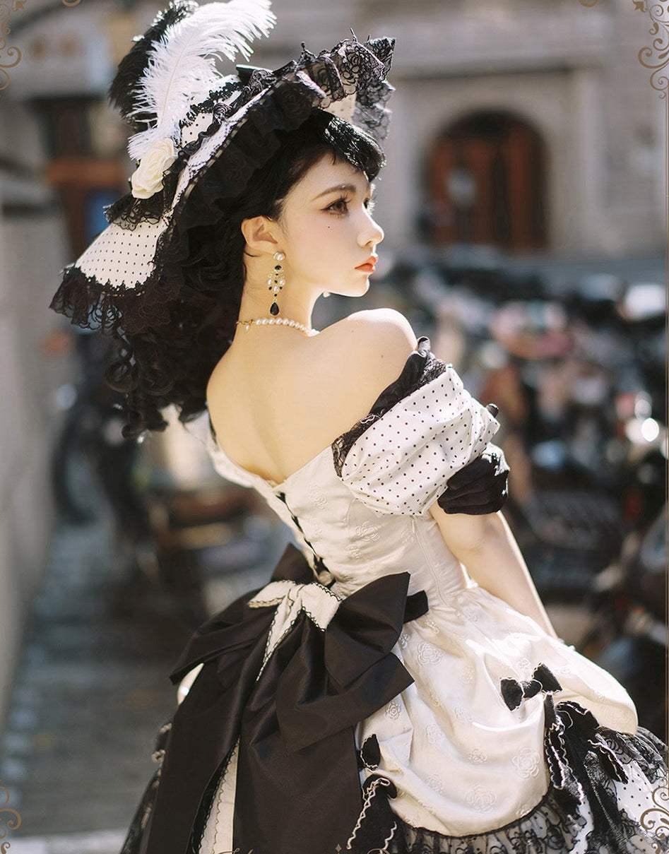 【受注予約11/23まで】The Nightingale of Paris モノトーンドレス・ショートタイプ