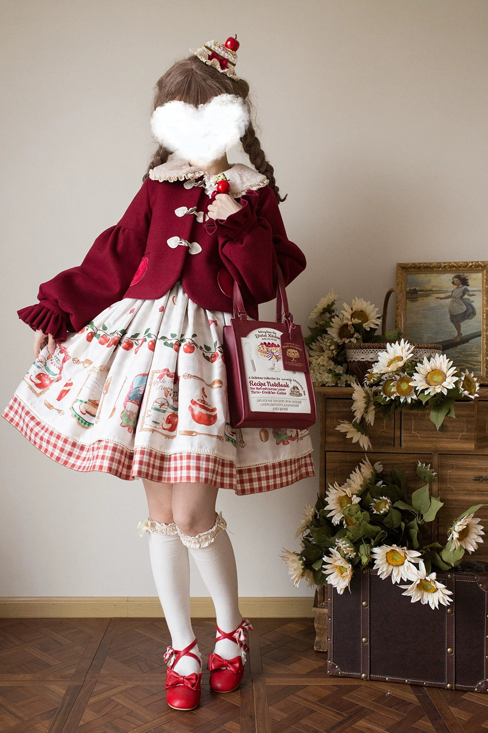 【予約販売】Apple Garden バイエルン風リバーシブルスカート