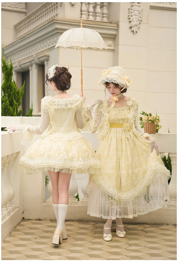 Wind Flower 草花プリントワンピース