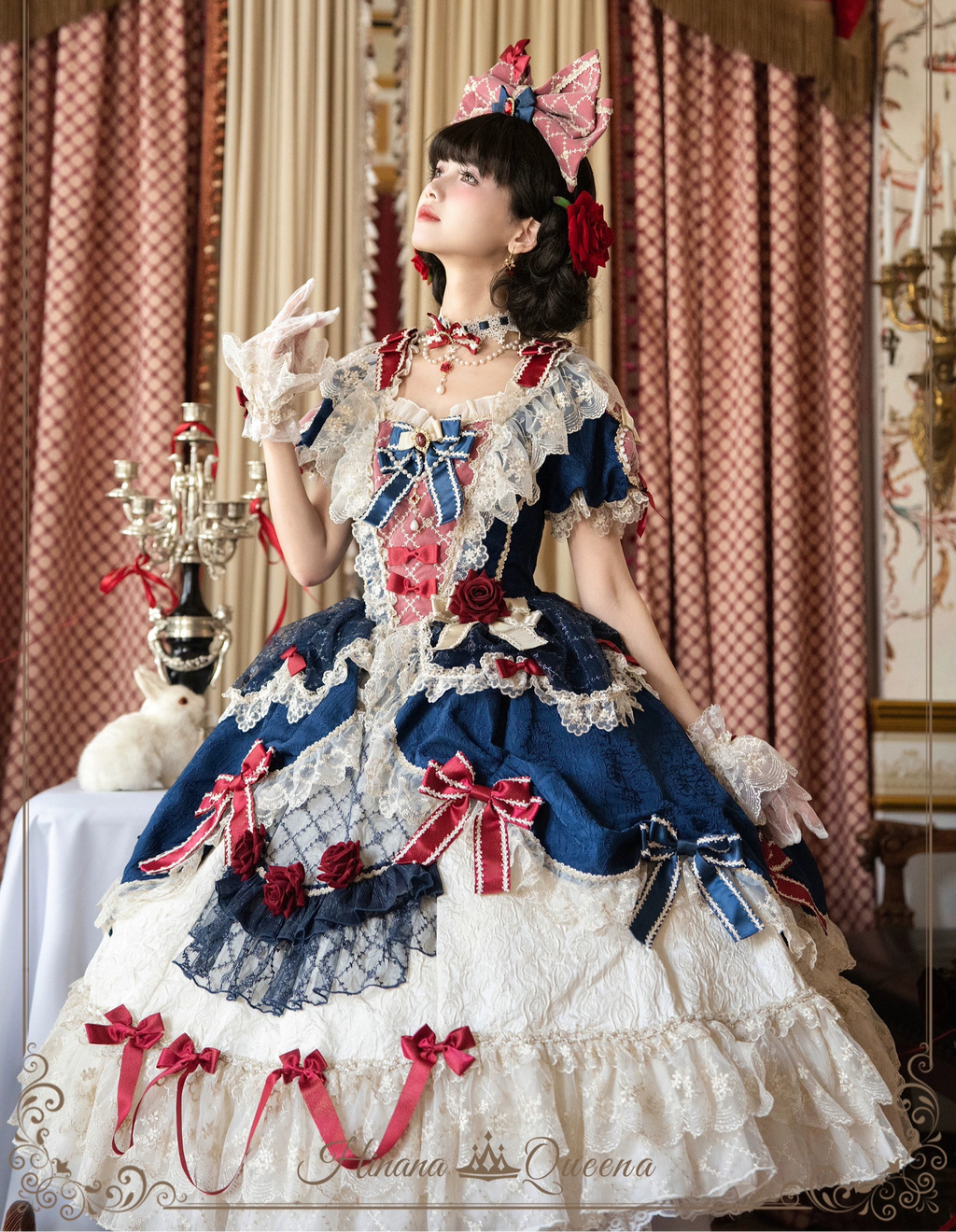 Mirror Snow White プリンセススイートドレス・ネイビー