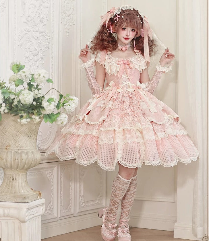 【受注予約7/8まで】Sugar Frost Princess ラグジュアリードレス・ピンク