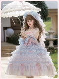 【受注予約8/6まで】Rose Courtyard レースとリボンのドレス・新色