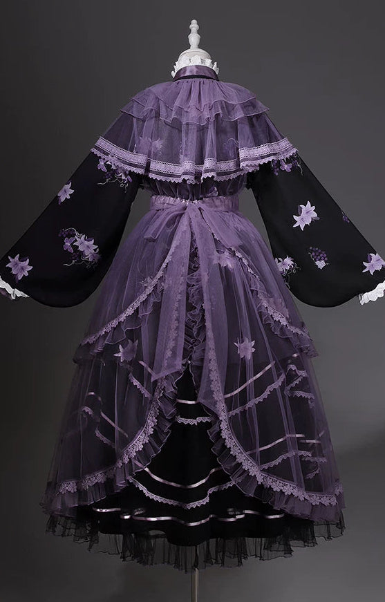 Purple Silk Lily 華ロリドレスセット