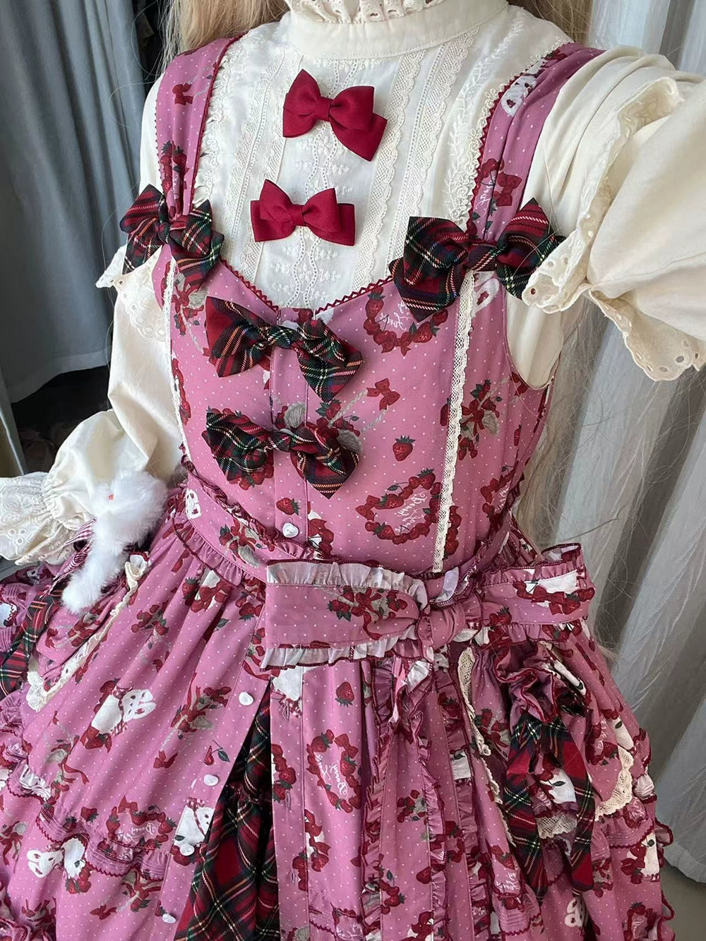 【予約販売】Sweet Berry Rabbit スタンドカラーブラウス