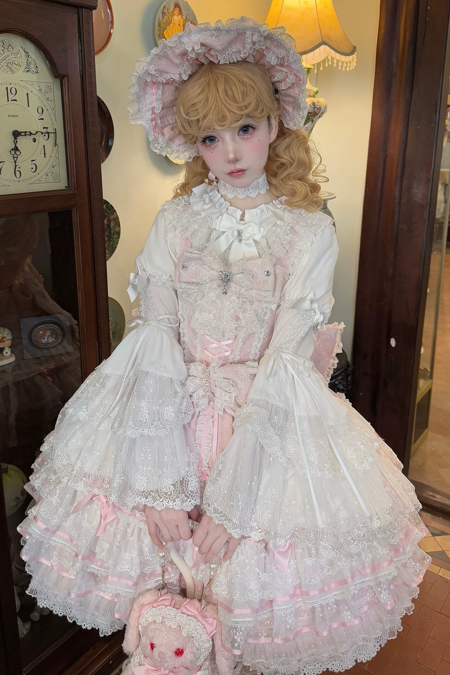 [Pre-orders available until 2/5] Wishing Star Doll-style Jumper Skirt - Pink