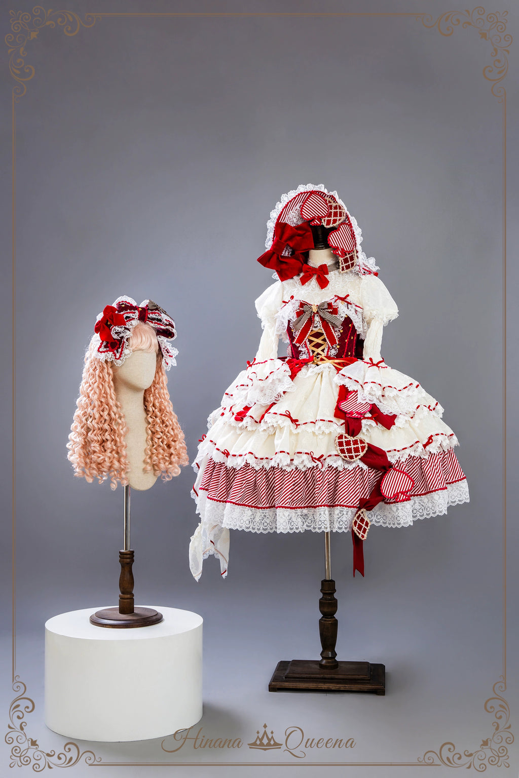 【新色・受注予約8/8まで】Dream Alice ラグジュアリーセットアップ／クイーンレッド／ロング丈