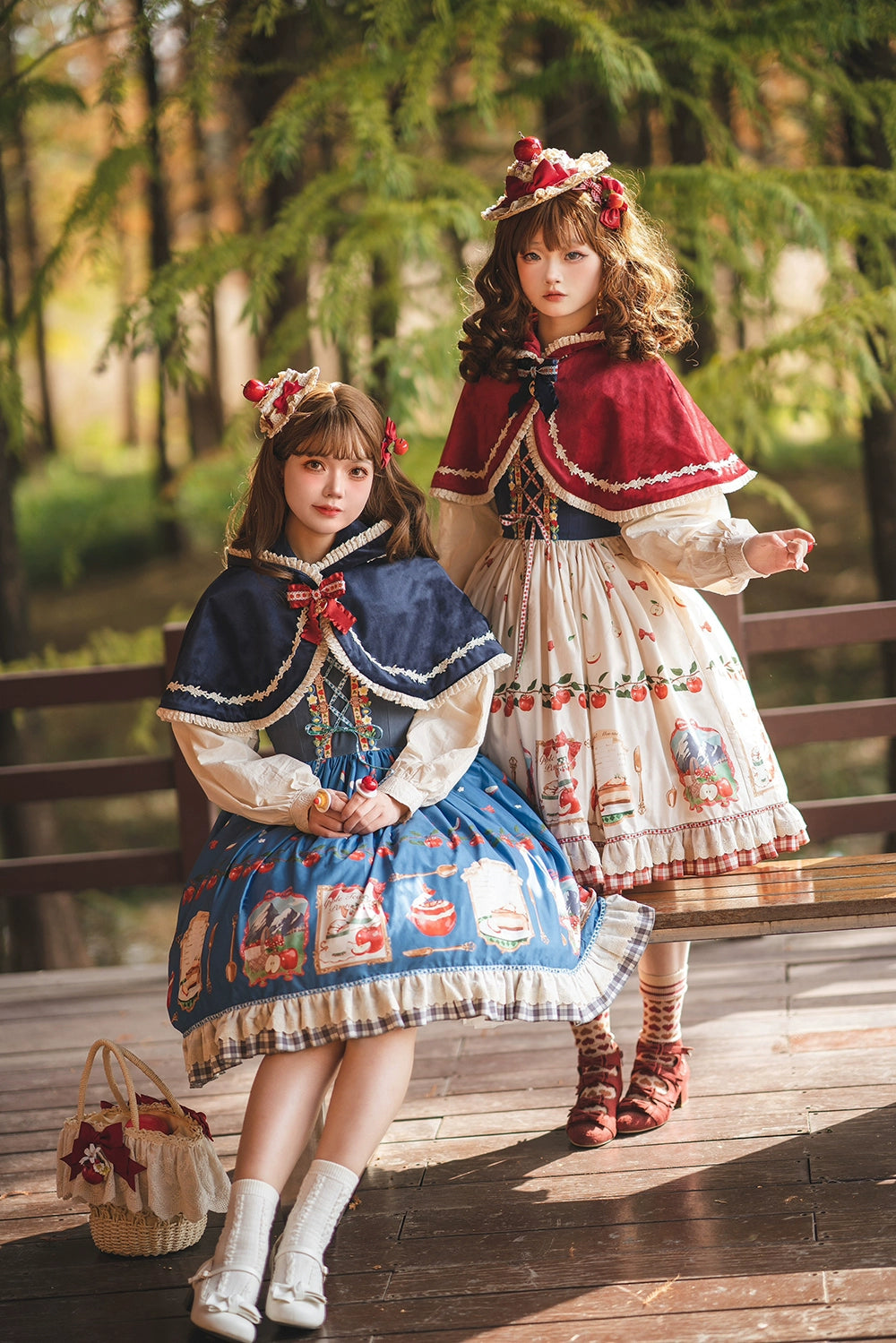 【予約販売】Apple Garden バイエルン風ジャンパースカート