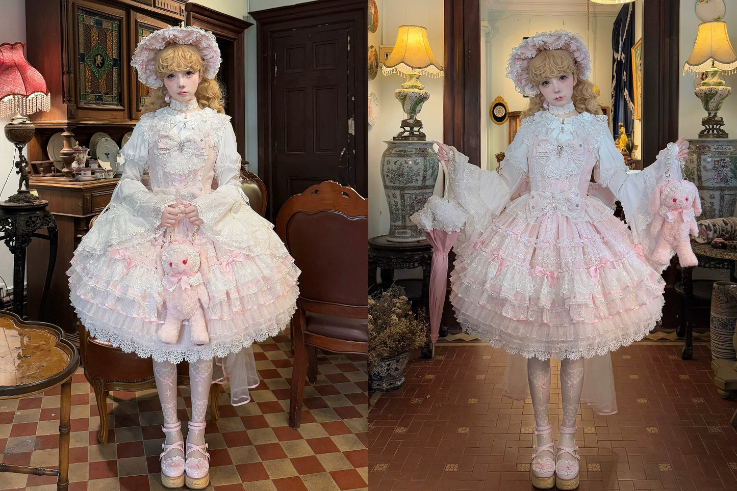 [Pre-orders available until 2/5] Wishing Star Doll-style Jumper Skirt - Pink