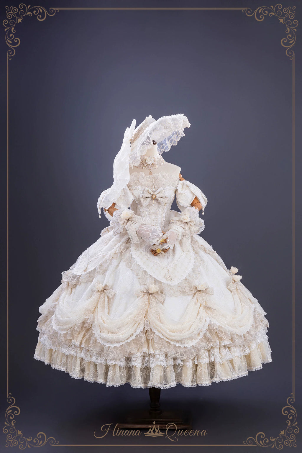 【受注予約9/16まで】With Bell プリンセスドレス ショート丈・シャンパン