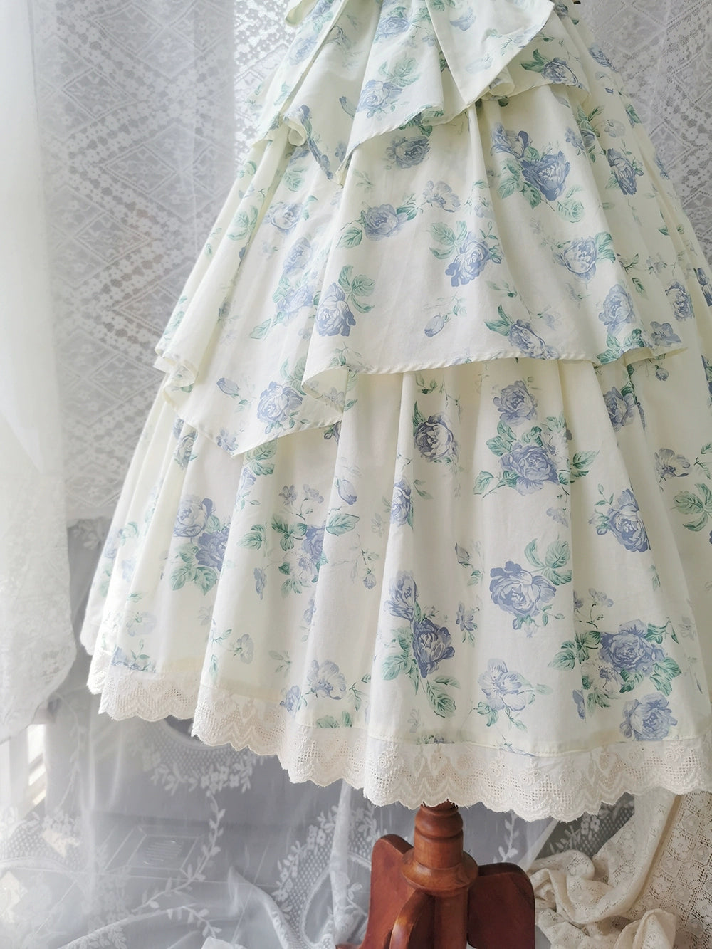 【予約販売】Rose Song ヴィンテージデザイン半袖ワンピース