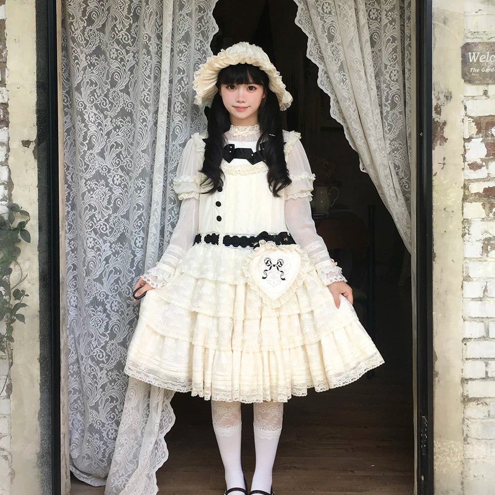 【受注予約10/13まで】Dream Lace ドールスタイルジャンパースカート