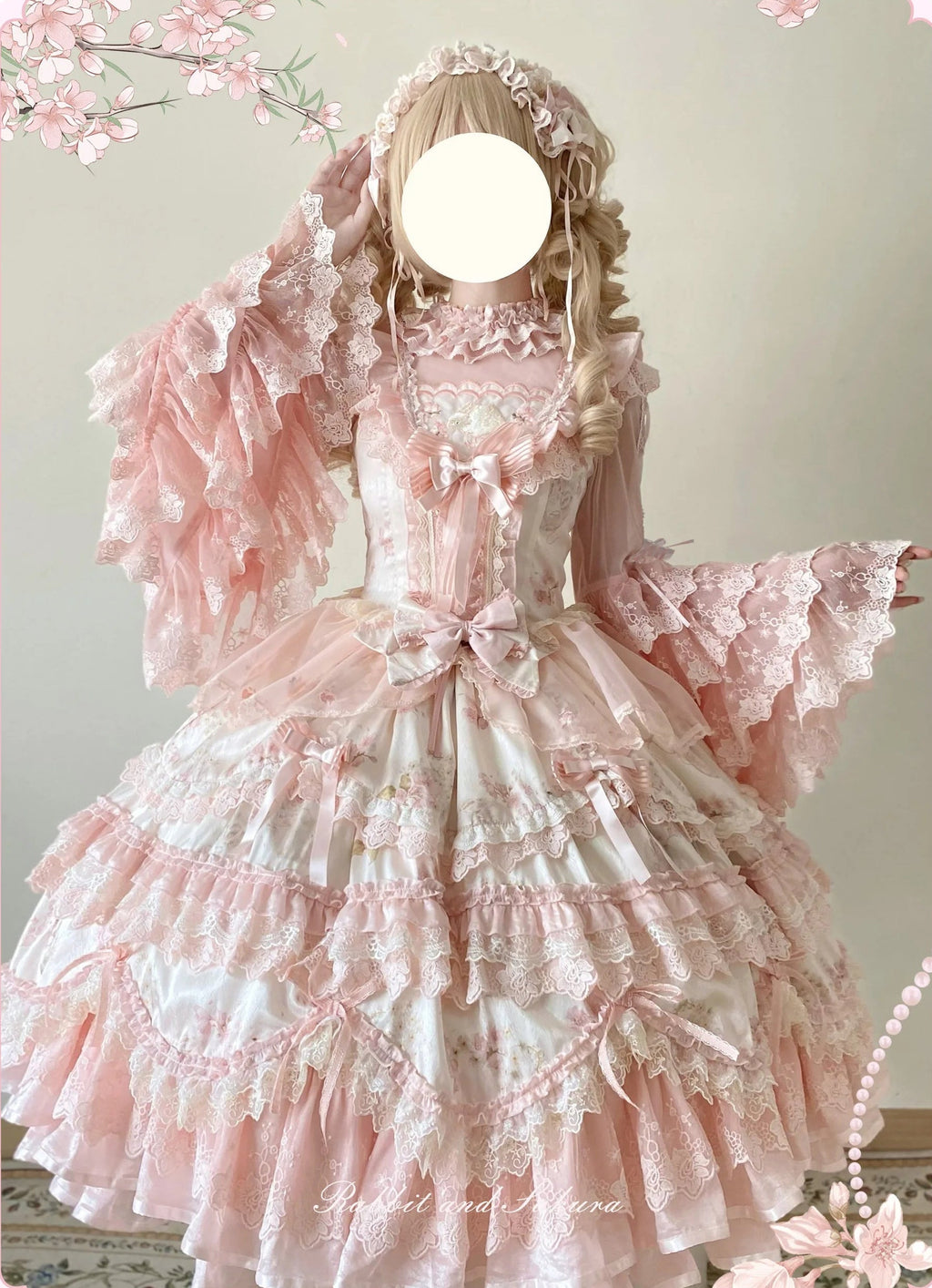 【受注予約8/5まで】Rabbit and Sakura ラグジュアリードレス