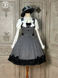 [Pre-orders available until 12/4] Classic Chocolat Stripe Jumper Skirt - Short Length
