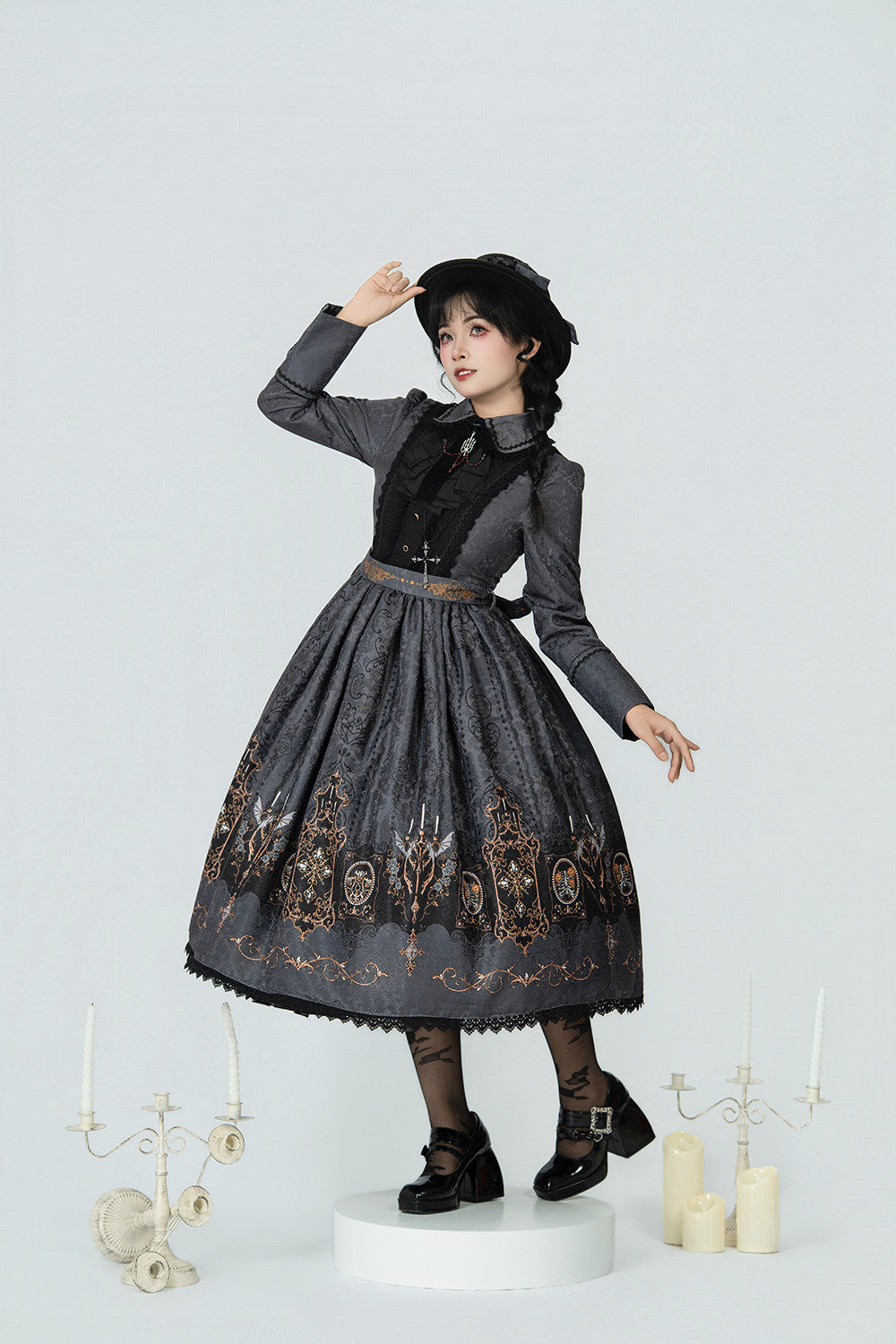 【受注予約1/18まで】Blood Night Lantern Master プリントワンピース・ストレート袖タイプ