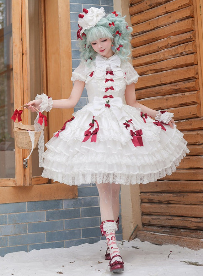 [Pre-orders until 2/10] Swing Strawberry Angel Luxury Jumper Skirt