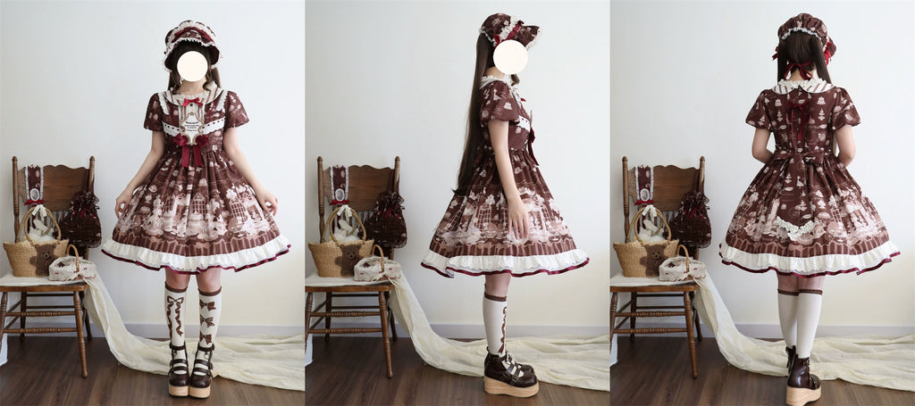 Antique Dessert Room 半袖ワンピース