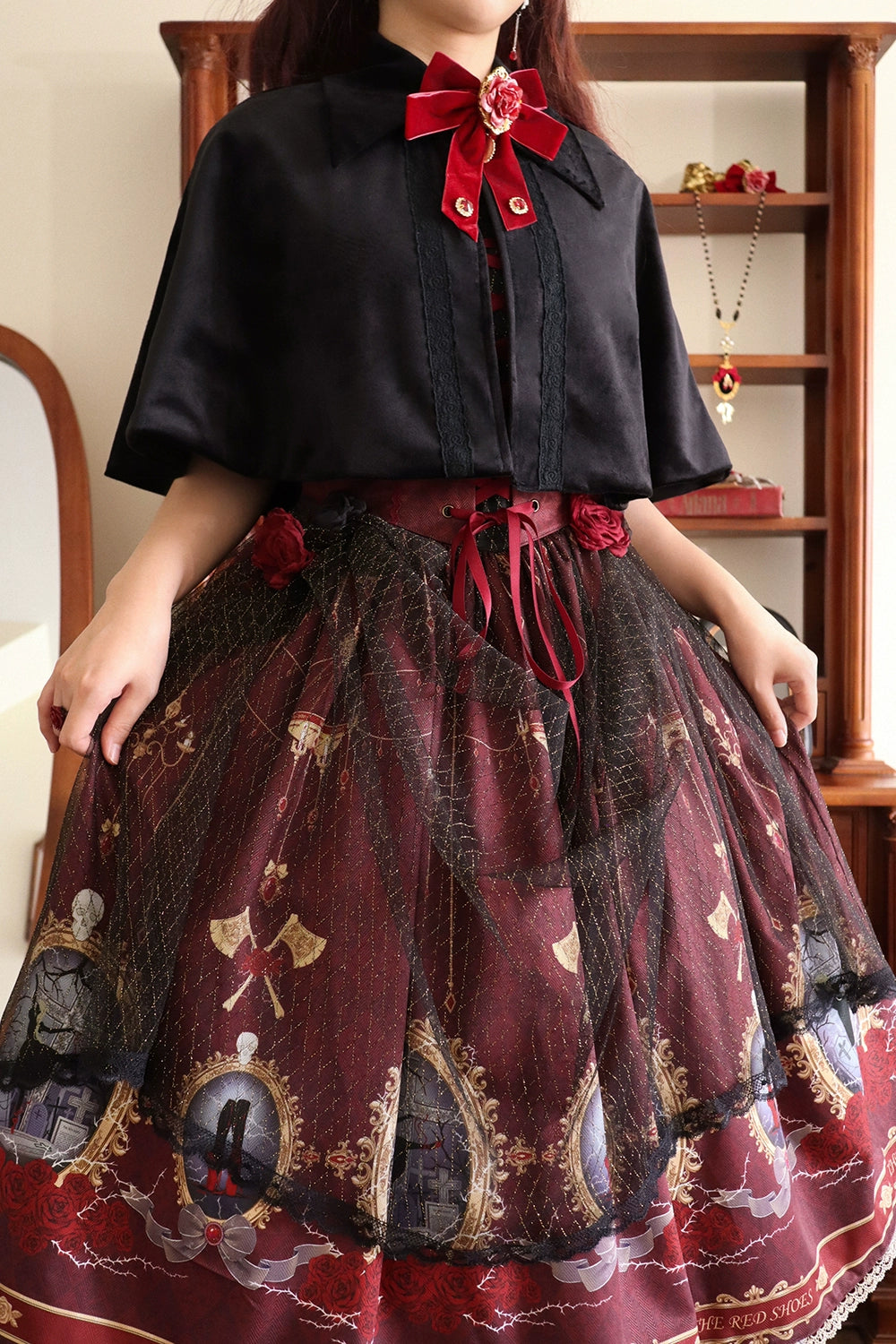 The Red Shoes Gothic Lolita Cloak