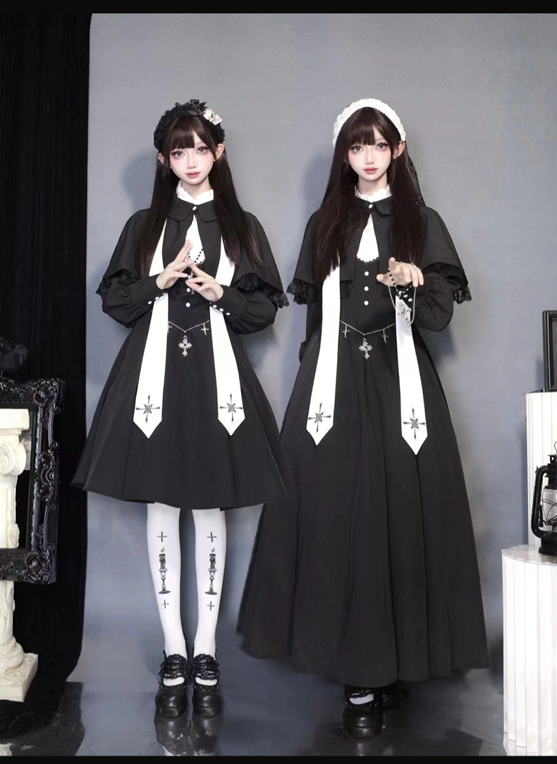 Sing in the Morning and Pray at Night One-piece and cloak set