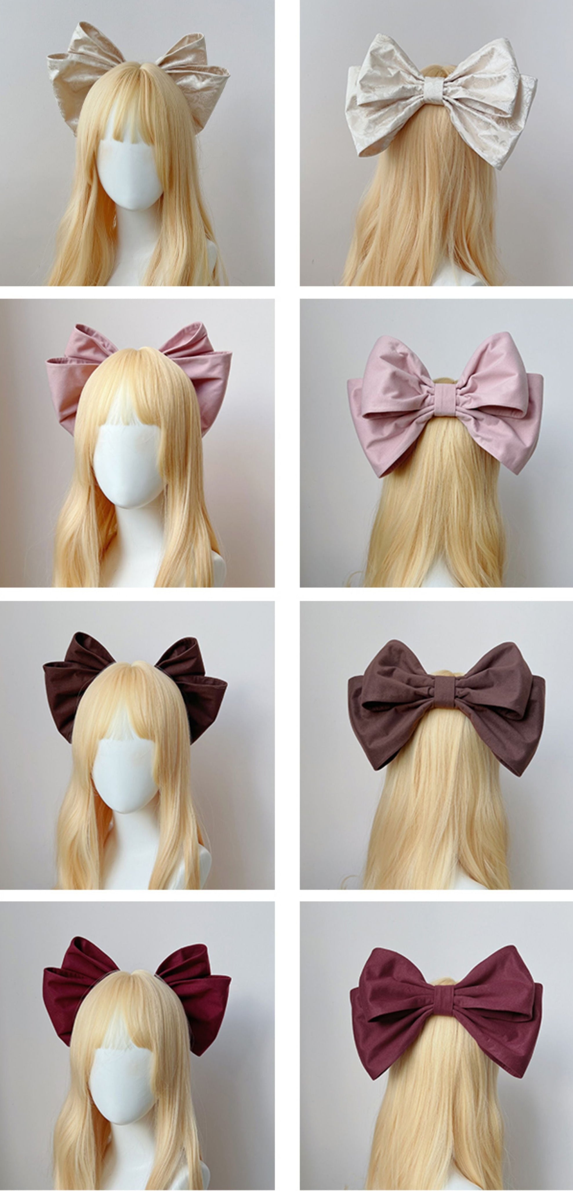 Sweetheart Pink Big Ribbon Hair Accessory