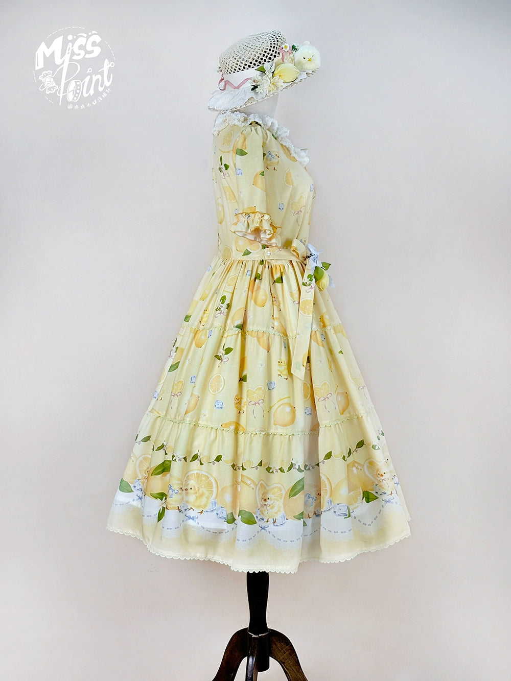 【予約販売】Lemon Sweetie プリント半袖ワンピース・デイリータイプ