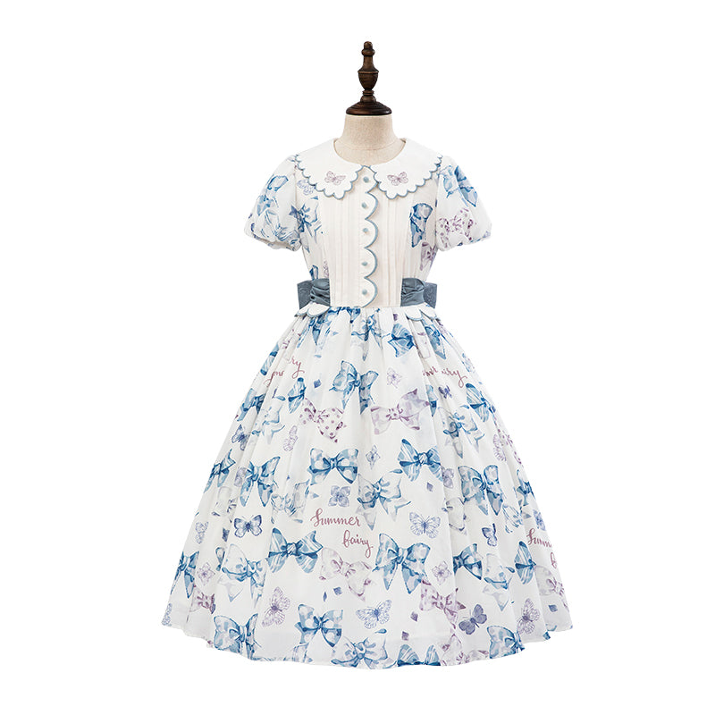 Ribbon Eternal Garden Short Sleeve Dress Type 1