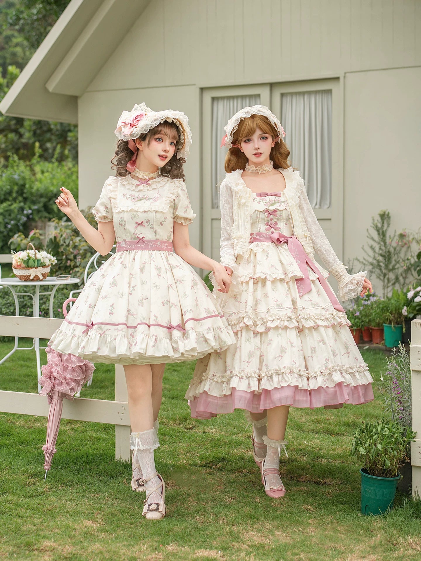 風鈴花の夢 ティアードジャンパースカート