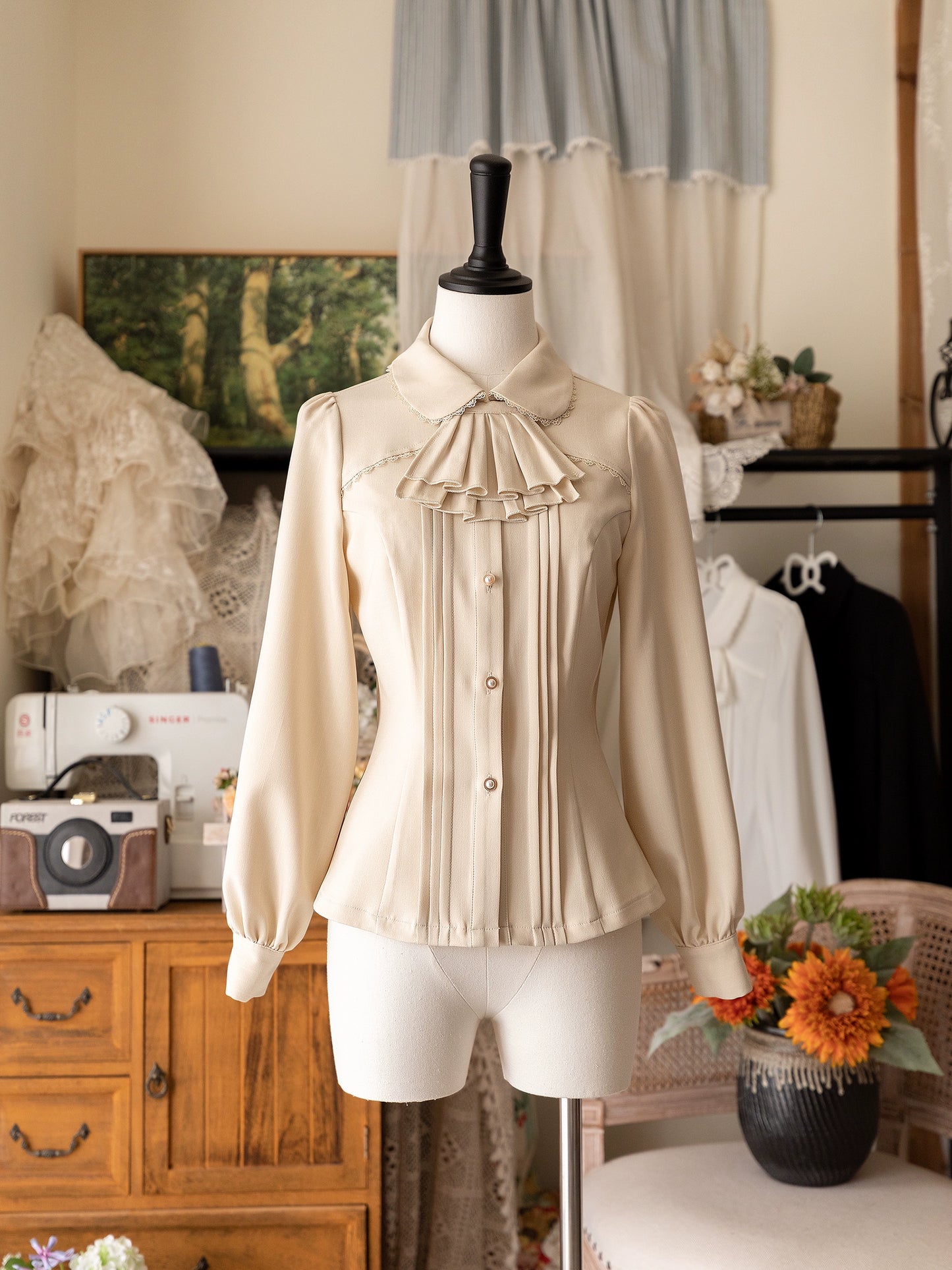 [Pre-order] Small Manor Classical Jabotai Blouse [Buy together for 20% off]