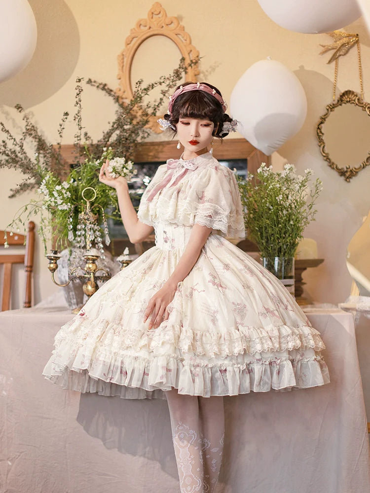 Edwardian クアドラプルリボンワンピース