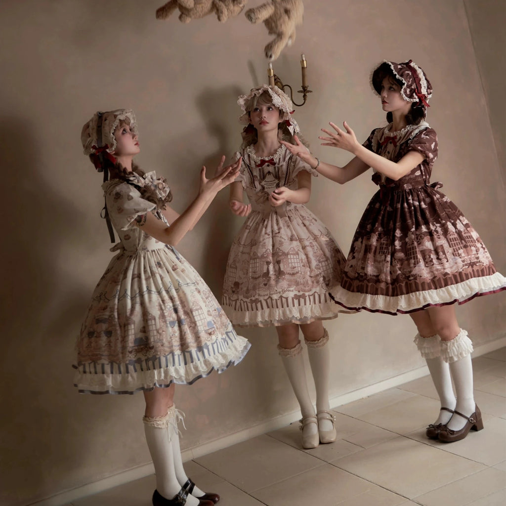 Antique Dessert Room 半袖ワンピース