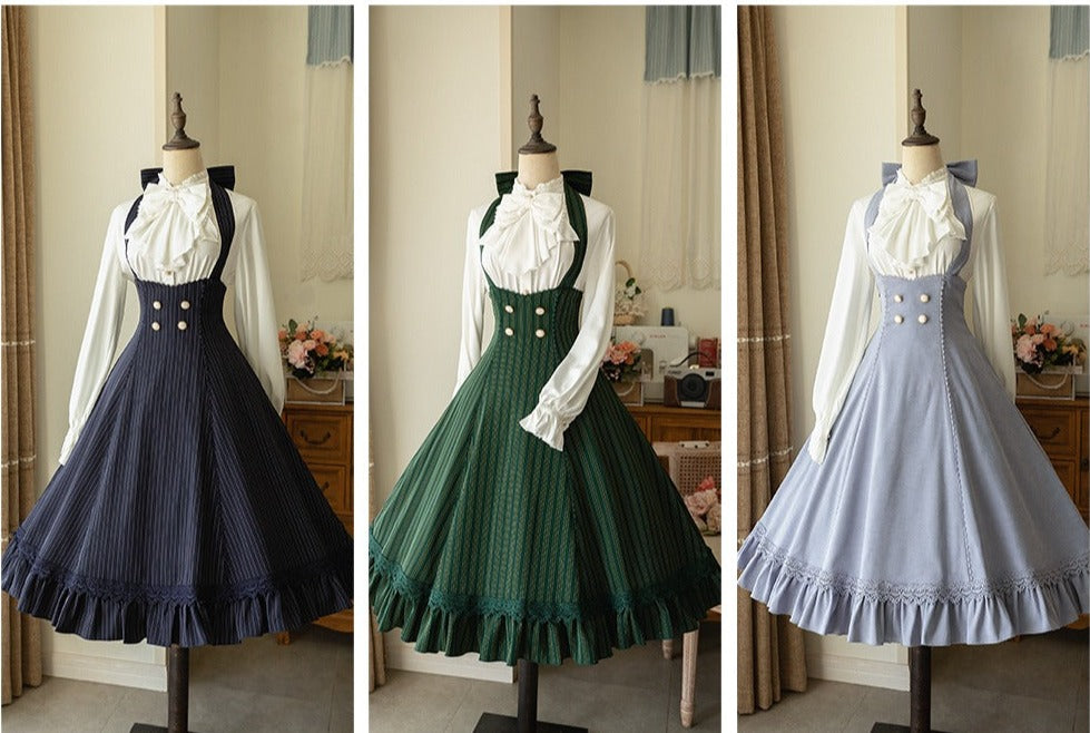Classical 2way high waist jumper skirt